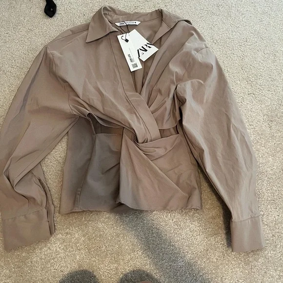 Zara Cut Out Shirt - Picture 7 of 12